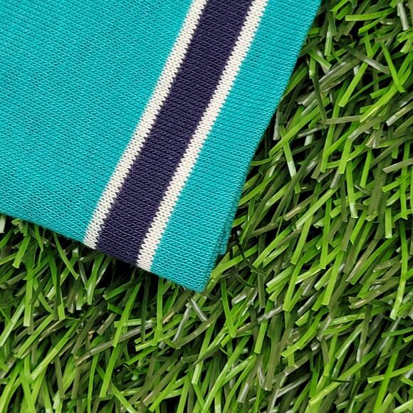 Vintage 90s Blank Stripes Shirt Womens Large 21x24 Green USA - Picture 11 of 12